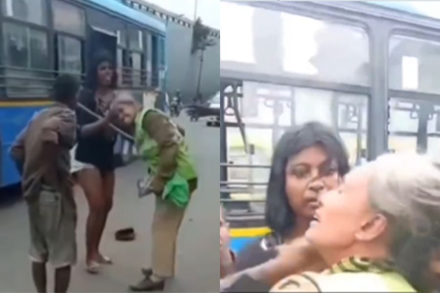 A young woman beat up a female home guard in Bengaluru video goes viral